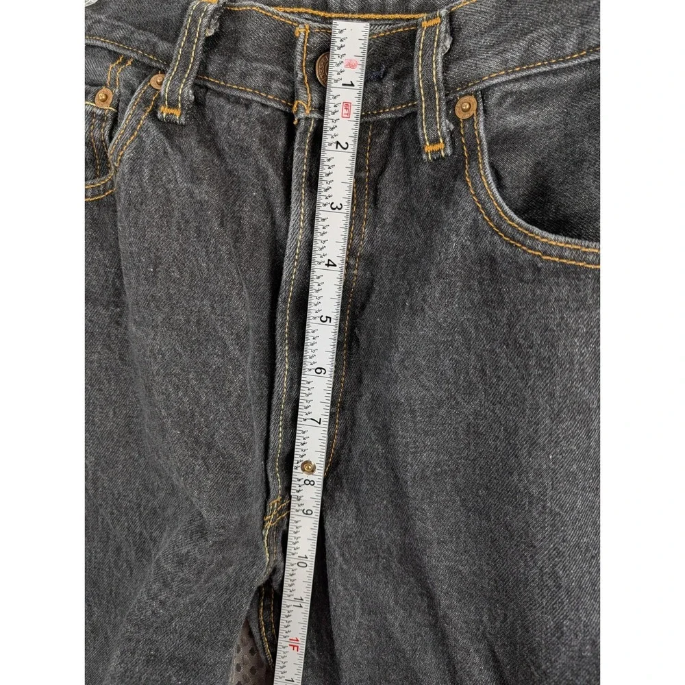 Levis 501XX Button Fly Jeans Mens 33x32 Faded Black Straight Fit Made in Mexico